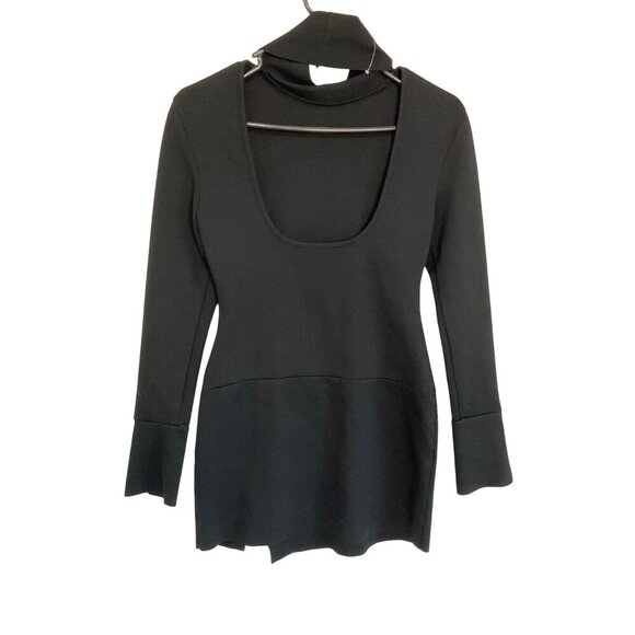 Lovers and Friends Tati Turtleneck Dress in Black Small New Womens Mini Mock - Picture 5 of 9